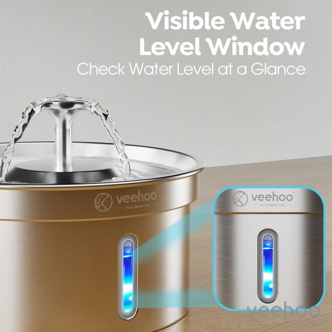 Veehoo 4L Food-grade Cat Water Fountain