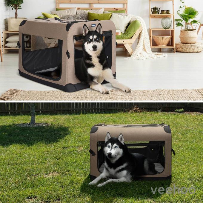 Veehoo Folding Soft Dog Crate