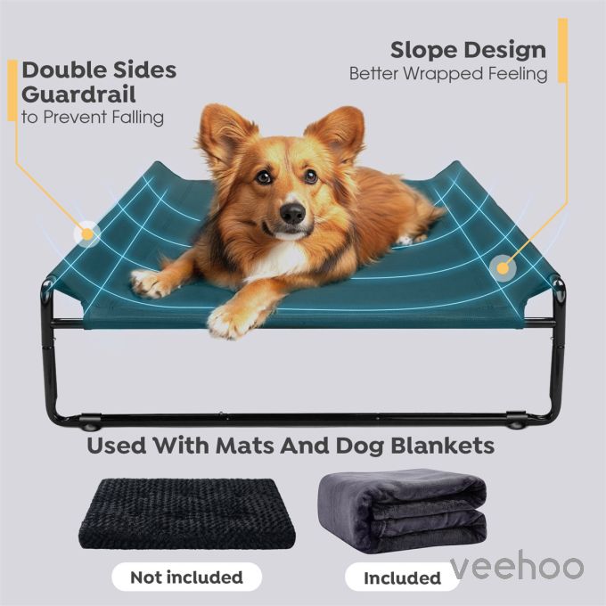 Veehoo Back-rest Pet Bed with a Blanket