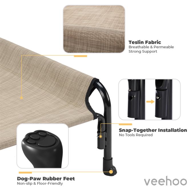 Veehoo Anti-falling Pet Bed with a Pillow