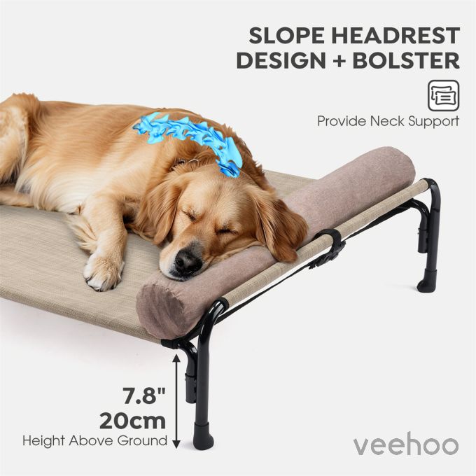 Veehoo Anti-falling Pet Bed with a Pillow