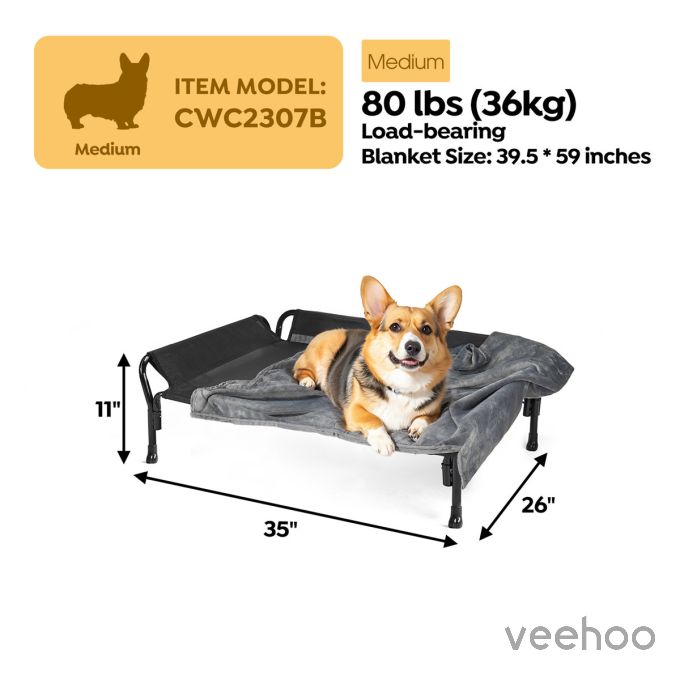 Veehoo Anti-falling Guardrail Pet Bed