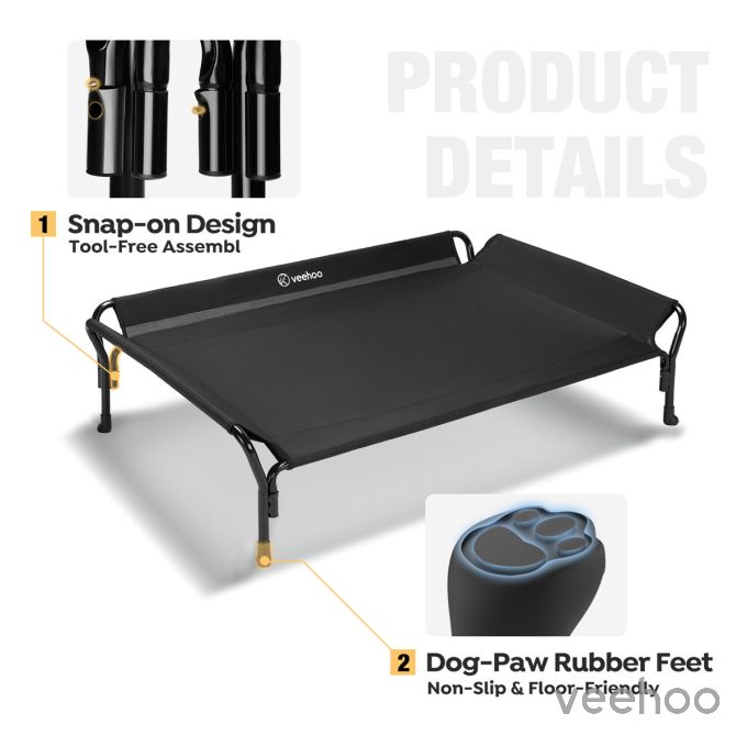 Veehoo Anti-falling Guardrail Pet Bed