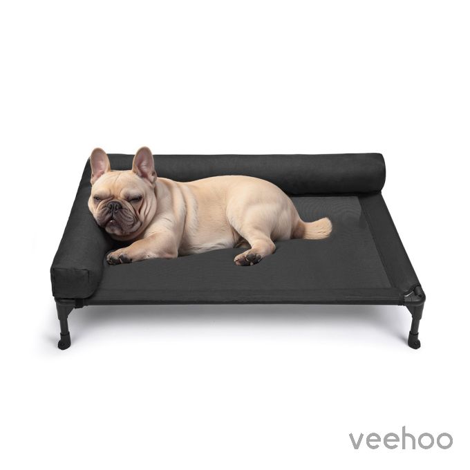 Veehoo L-shaped Pet Bed with Bolster