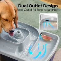 Veehoo 9L Plastic Dog Water Fountain