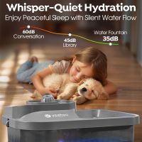 Veehoo 9L Plastic Dog Water Fountain