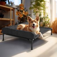 Veehoo L-shaped Pet Bed with Bolster