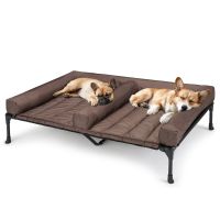 Veehoo Elevated Dog Bed for Double Dogs