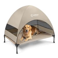 Veehoo Elevated Pet Bed with Breezy Tent