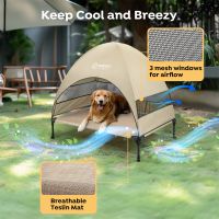 Veehoo Elevated Pet Bed with Breezy Tent