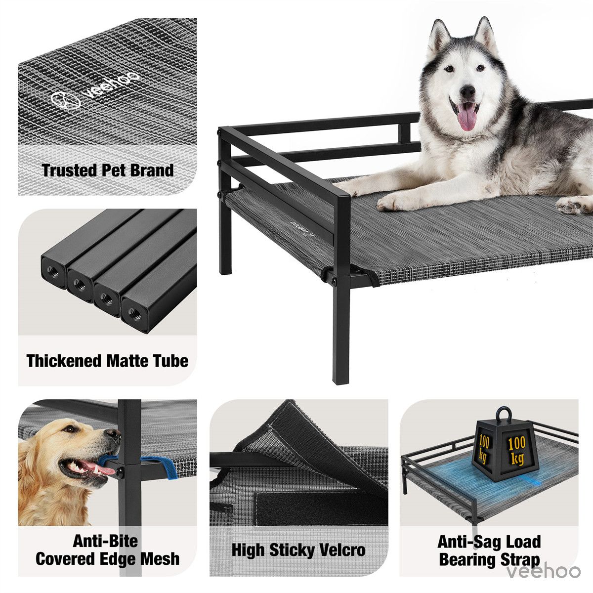 Veehoo elevated sales dog bed